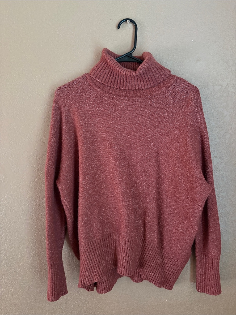 William Rast Rose Dust Turtleneck Sweater